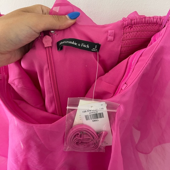 Abercrombie Pink Ruffled Dress - Picture 5 of 6